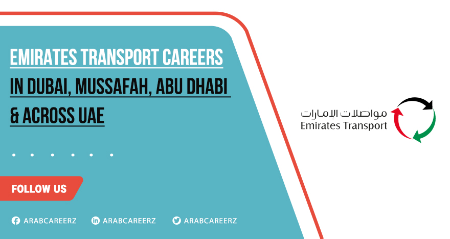 Emirates Transport Careers 2026 | Job Vacancies in Dubai